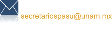 Contactanos secretariospasu@unam.mx