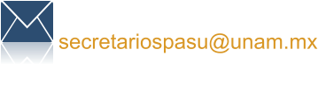 Contactanos secretariospasu@unam.mx
