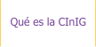 Qué es la CInIG