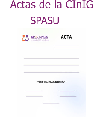 Actas de la CInIG  SPASU